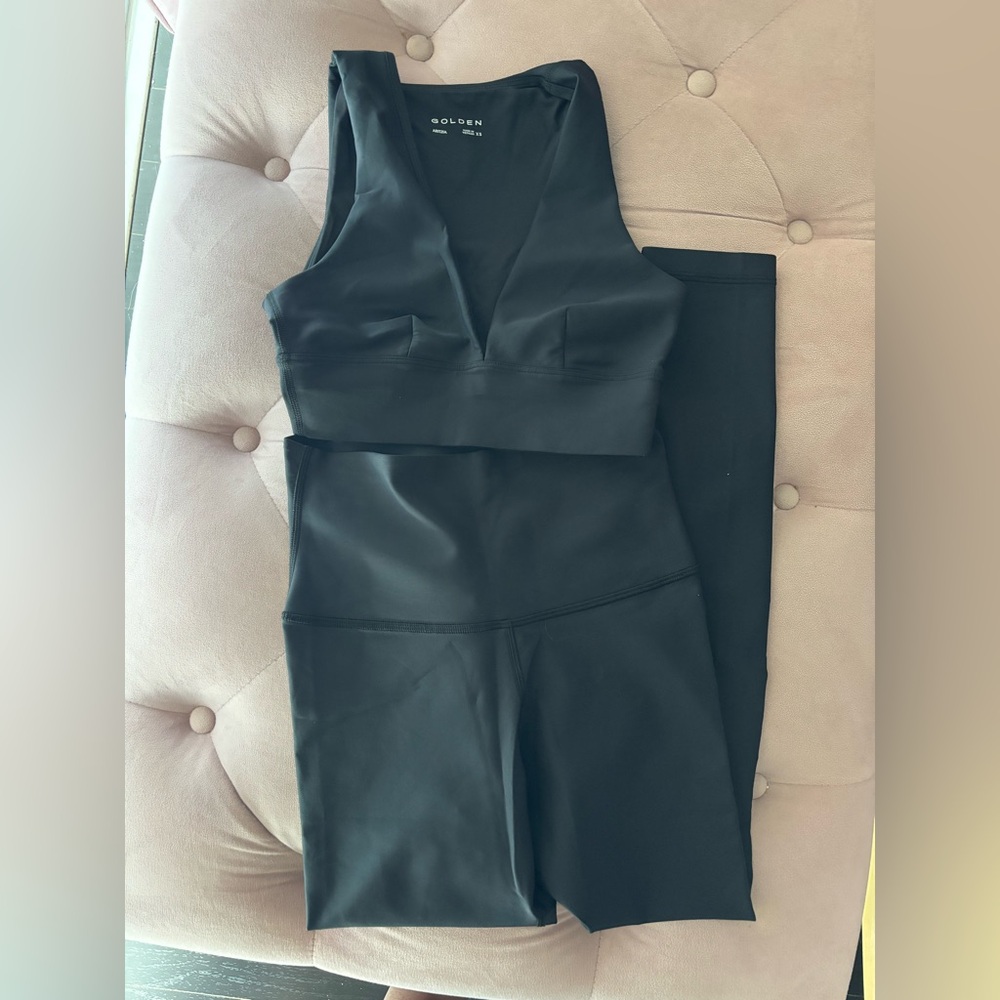 Aritzia TNA Golden Gloss Set XS+S